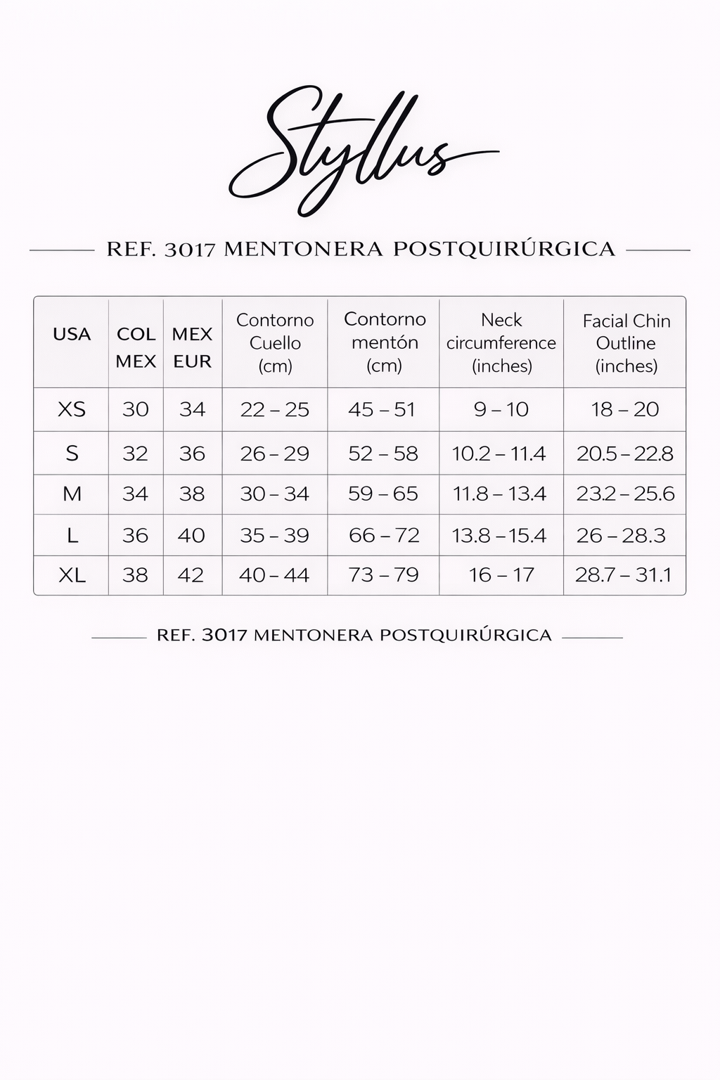 Faja Colombiana Ann Chery 3017 Mentonera Postoperatoria