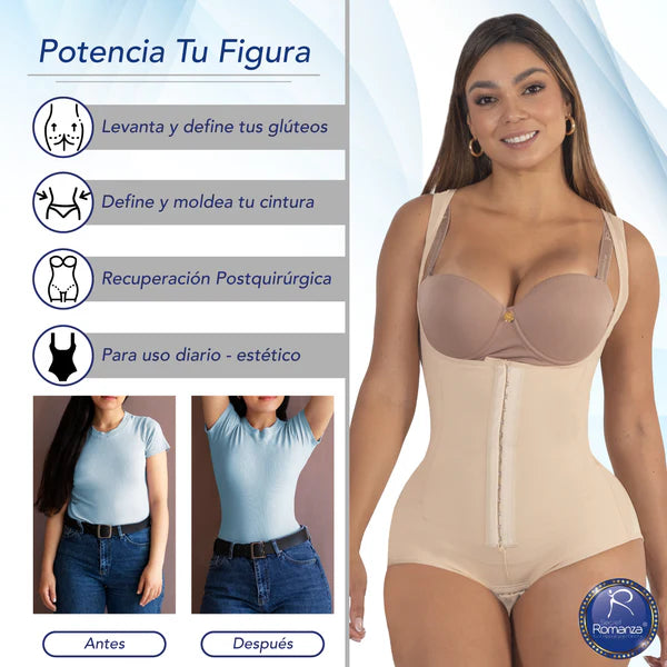Faja Colombiana Romanza 3201 Body Moldeador Postquirúrgico