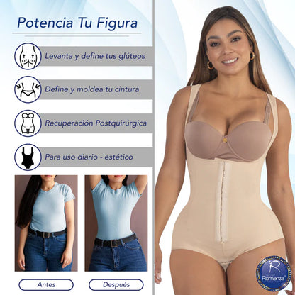 Faja Colombiana Romanza 3201 Body Moldeador Postquirúrgico