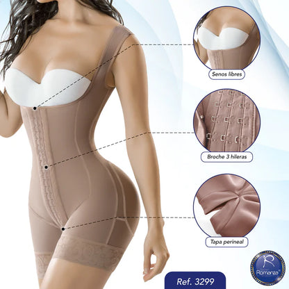 Faja Colombiana Romanza 3299 Body Moldeadora Reloj De Arena