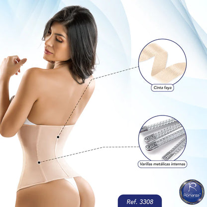 Faja Colombiana Romanza 3308 Cinturilla Moldeadora Reloj De Arena