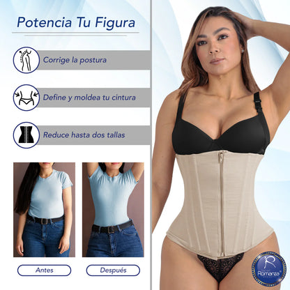 Faja Colombiana Romanza 3357 Cinturilla Moldeadora Reloj De Arena