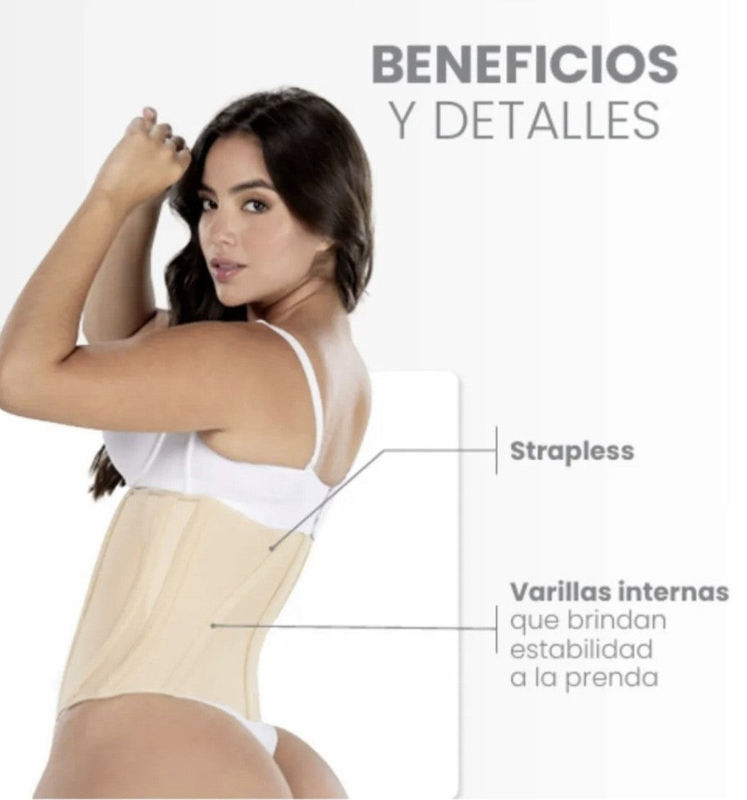 Faja Colombiana M&D 757 Cinturilla Moldeadora y Reductora Reloj De Arena
