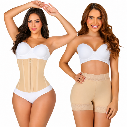 M&D: Cinturilla Reloj de Arena 757 + Short Moldeador Talle Alto 321