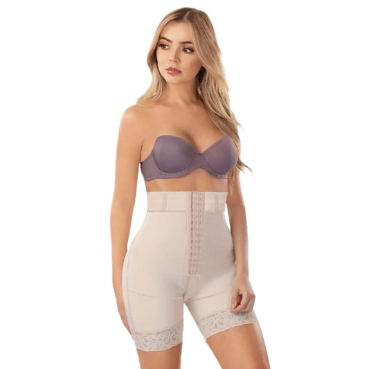 ROMANZA SHORT CINTURA ALTA BROCHE AL FRENTE-3372