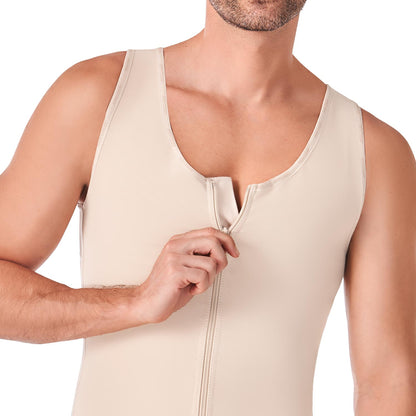 Faja Colombiana Ann Chery 2034 Chaleco Postoperatorio y Moldeador Para Hombre