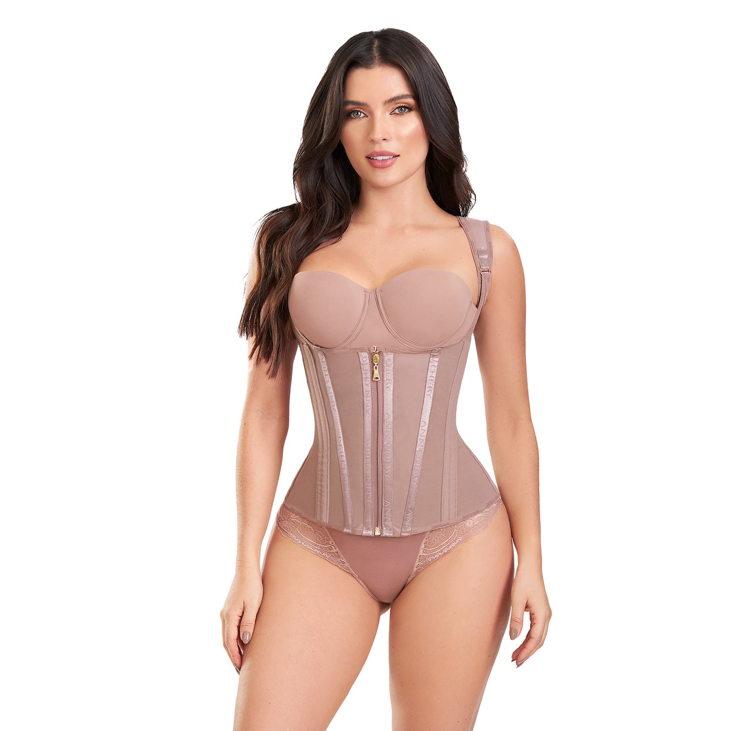 Faja Colombiana Ann Chery 5281 Chaleco Moldeador Reloj De Arena