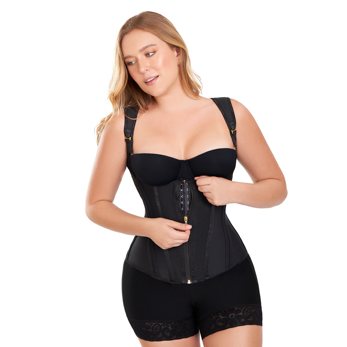 Faja Colombiana Ann Chery 5281 Chaleco Moldeador Reloj De Arena