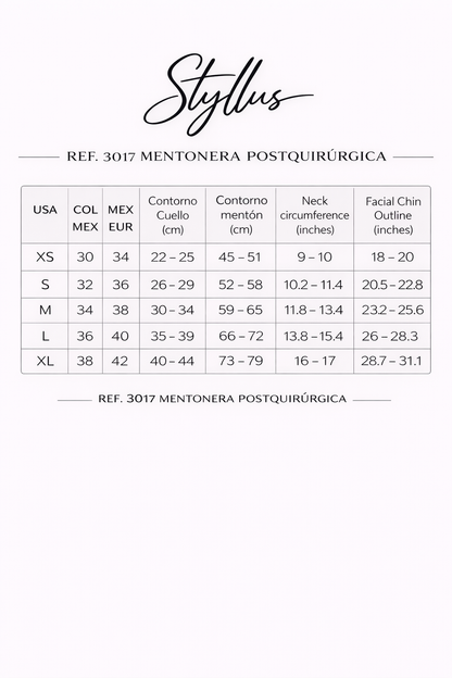 Faja Colombiana Ann Chery 3017 Mentonera Postoperatoria
