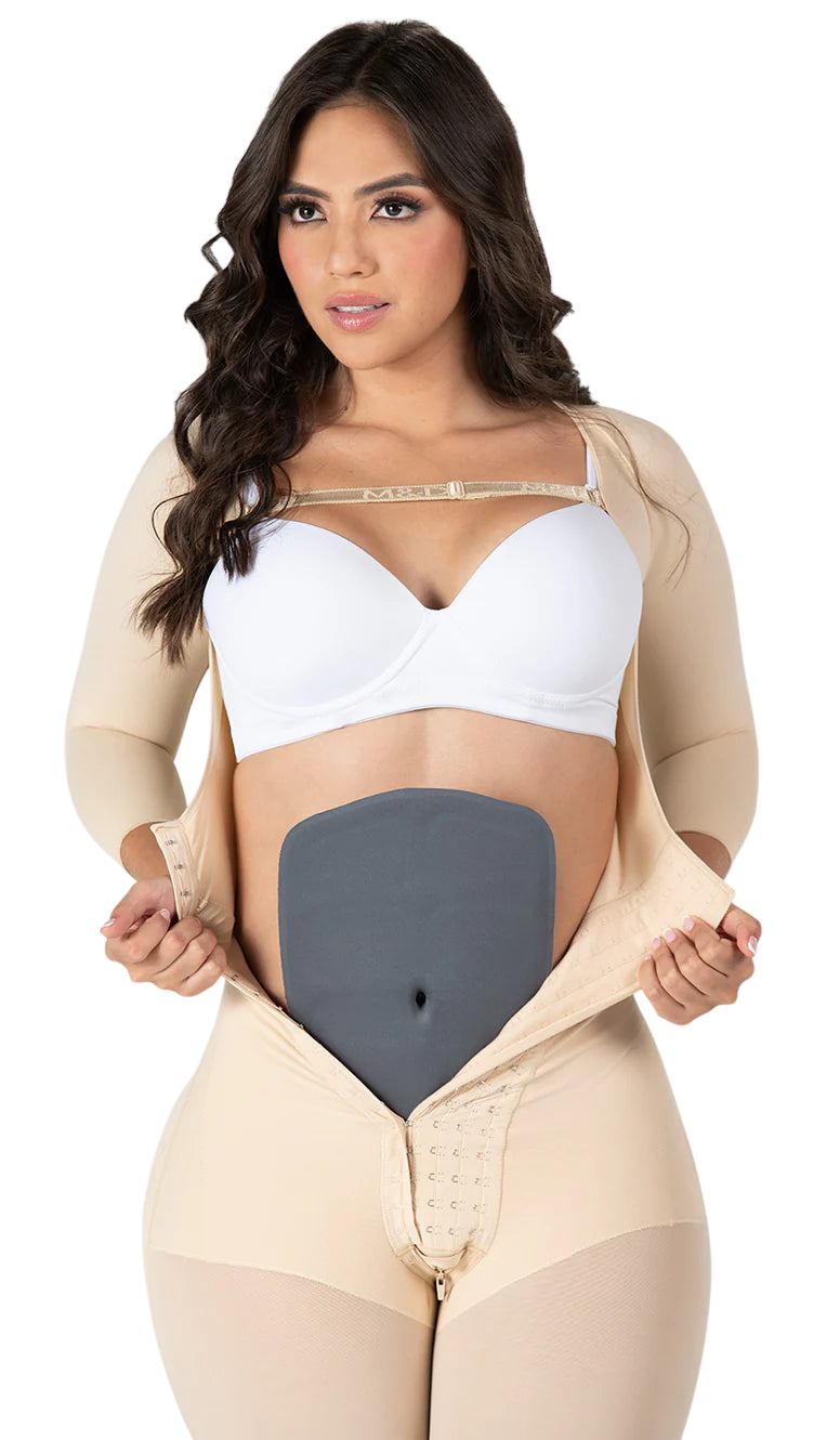 Faja Colombiana M&D 108 Tabla Postoperatoria Marcador Abdominal Six Pack