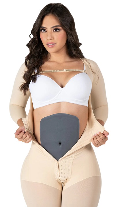Faja Colombiana M&D 108 Tabla Postoperatoria Marcador Abdominal Six Pack